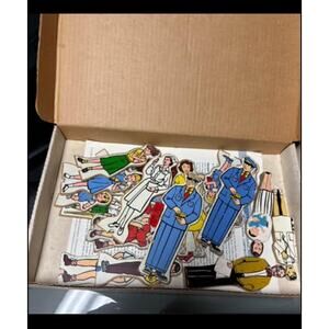 Story Sets by Judy, Vintage Figure Play Set (3) In Original Boxes